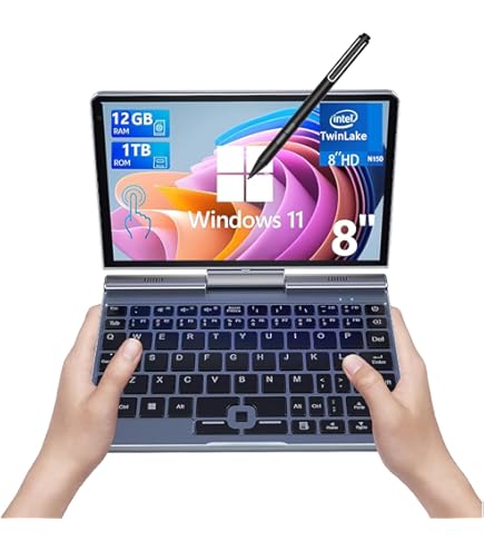 Amazon.com: Crelander 2-in-1 Mini Laptop | 8-Inch Touchscreen